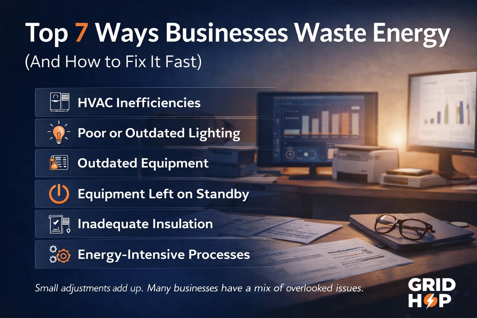 Top 7 Ways Businesses Waste Energy